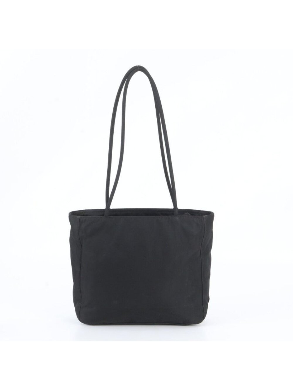 Prada White Tag Tessuto Nylon Triangle Logo Tote